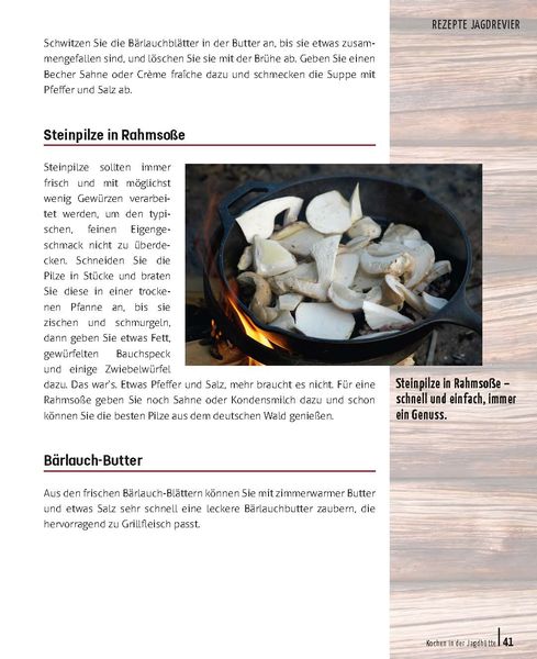 Kochen in der Jagdhütte
