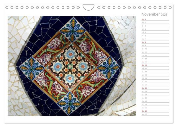 Produktbild: Kacheln und Mosaiken in Barcelona (Wandkalender 2026 DIN A4 quer), CALVENDO Monatskalender