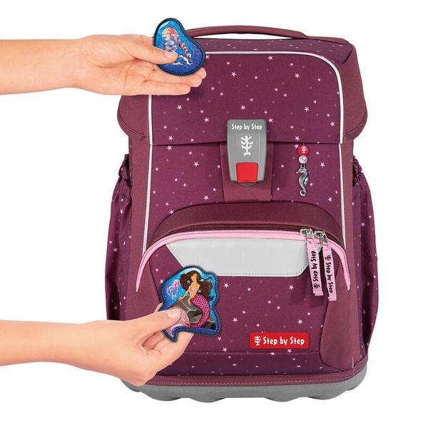 Produktbild: STEP BY STEP&reg; Schulrucksack-Set Basis 4teilig, Berry Stars