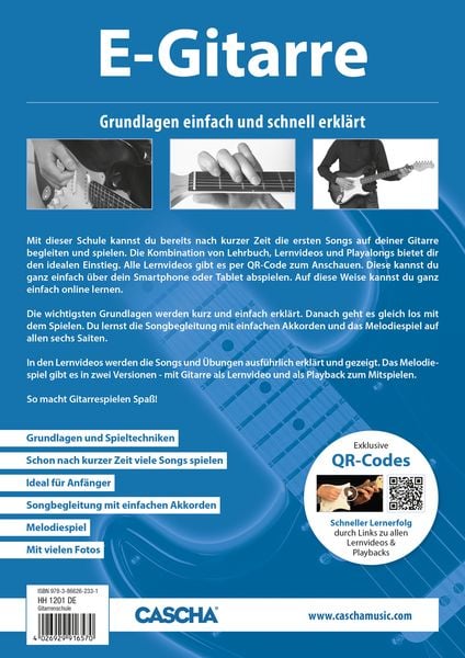 Produktbild: E-Gitarre - Schnell und einfach lernen (mit QR-Codes)
