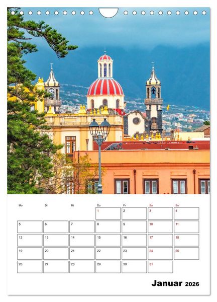 Produktbild: Wundersch&ouml;nes Reiseziel - La Laguna und La Orotava (Wandkalender 2026 DIN A4 hoch), CALVENDO Monatskalender