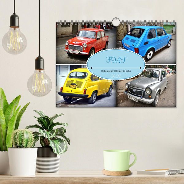 Produktbild: FIAT - Italienische Oldtimer in Kuba (Wandkalender 2026 DIN A4 quer), CALVENDO Monatskalender