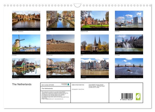 Produktbild: The Netherlands (Wall Calendar 2026 DIN A3 landscape), CALVENDO 12 Month Wall Calendar