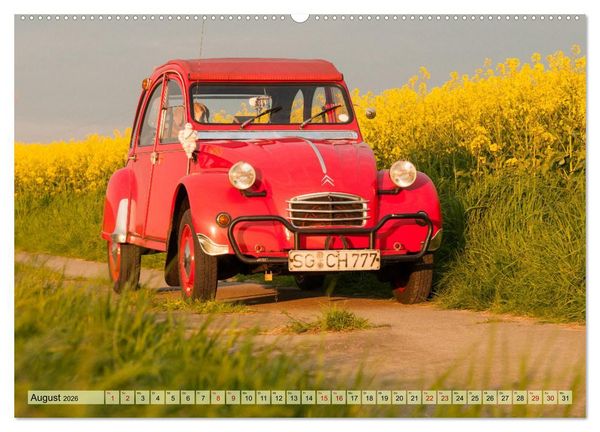 Produktbild: Franz&ouml;sische Klassiker - 2CV und D Modell Oldtimer (Wandkalender 2026 DIN A2 quer), CALVENDO Monatskalender