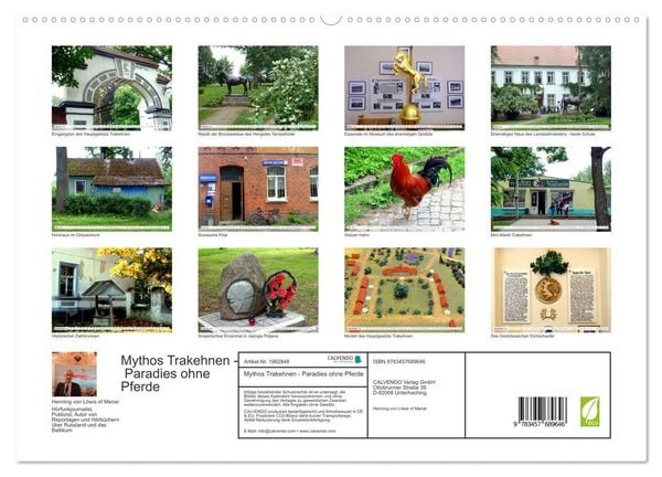 Produktbild: Mythos Trakehnen - Paradies ohne Pferde (hochwertiger Premium Wandkalender 2026 DIN A2 quer), Kunstdruck in Hochglanz
