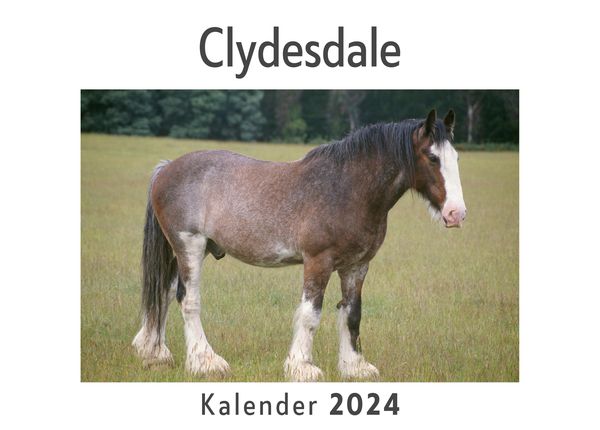 Produktbild: Clydesdale (Wandkalender 2024, Kalender DIN A4 quer, Monatskalender im Querformat mit Kalendarium, Das perfekte Geschenk)