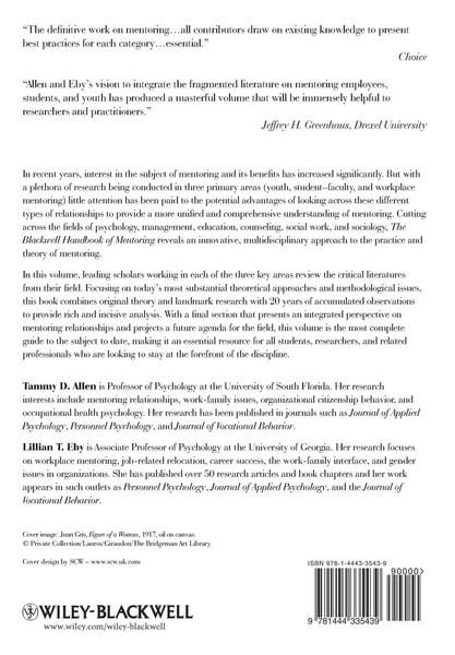 Produktbild: The Blackwell Handbook of Mentoring