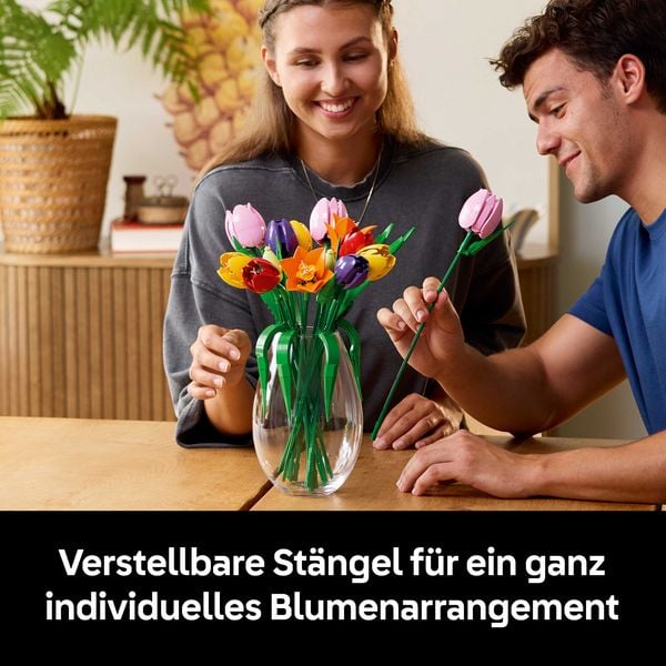 Produktbild: LEGO Botanicals 11501 Tulpenstrau&szlig;, Kunstblumen f&uuml;r Erwachsene