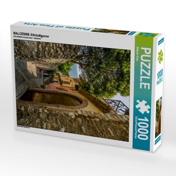 Produktbild: CALVENDO Puzzle MALCESINE Altstadtgasse | 1000 Teile Lege-Gr&ouml;&szlig;e 64x48cm Foto-Puzzle f&uuml;r gl&uuml;ckliche Stunden