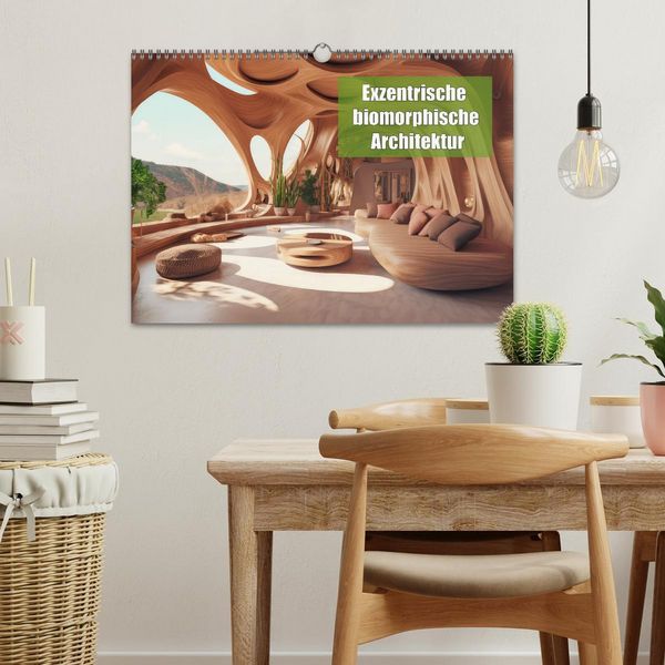 Produktbild: Exzentrische biomorphe Architektur (Wandkalender 2026 DIN A3 quer), CALVENDO Monatskalender