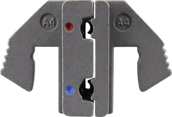 TOOLCRAFT PLE-0A4 Crimp-Einsätze Isolierte Flachsteckhülsen Quetschbereich: 0.5 bis 2.5 mm² Passend für Marke (Zangen): TOOLCRAFT PZ-500