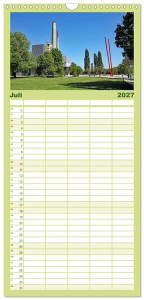 Produktbild: Familienplaner 2027 - So sch&ouml;n ist Pforzheim mit 5 Spalten (Wandkalender, 21 x 45 cm) CALVENDO