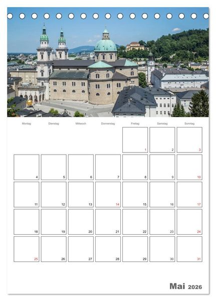 Produktbild: Bezauberndes SALZBURG / Terminplaner (Tischkalender 2026 DIN A5 hoch), CALVENDO Monatskalender