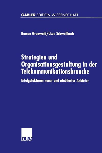 Produktbild: Strategien und Organisationsgestaltung in der Telekommunikationsbranche