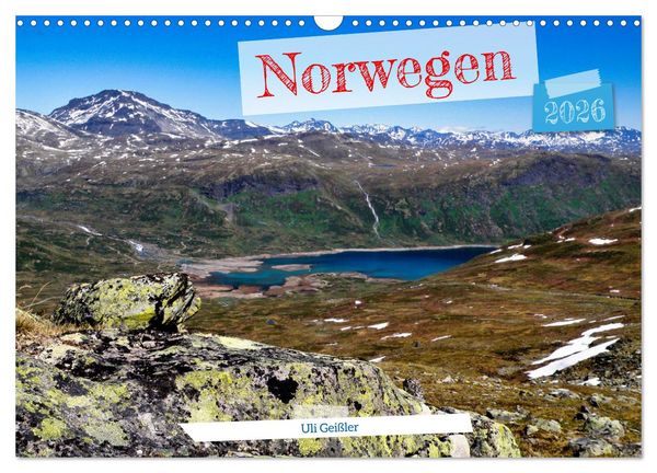 Norwegen Wanderbar (Wandkalender 2026 DIN A3 quer), CALVENDO Monatskalender