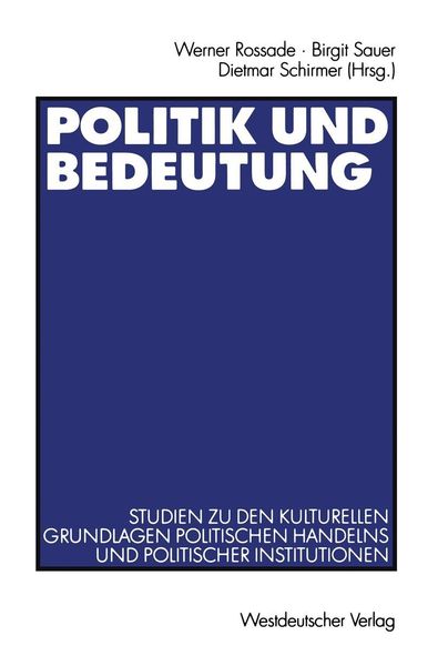 Produktbild: Politik und Bedeutung