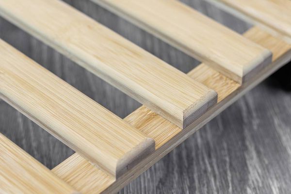 Produktbild: Metafranc WU0825340 Pflanzenroller Bambus Traglast (max.): 60 kg 300 mm x 300 mm x 74 mm Anzahl Lenkrollen 4