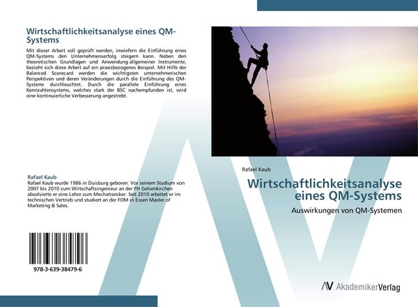 Produktbild: Wirtschaftlichkeitsanalyse eines QM-Systems