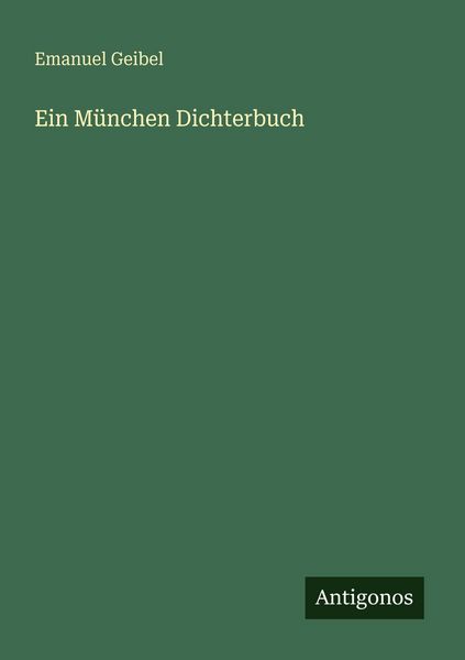 Produktbild: Ein M&uuml;nchen Dichterbuch