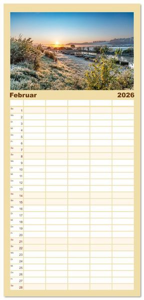 Produktbild: Familienplaner 2026 - Bunter Pf&auml;lzerwald mit 5 Spalten (Wandkalender, 21 x 45 cm) CALVENDO