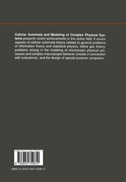 Produktbild: Cellular Automata and Modeling of Complex Physical Systems