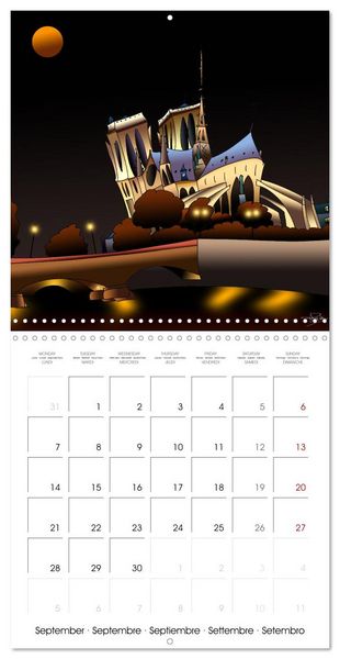 Produktbild: PARICATURES (Calendrier mural carr&eacute; 2026 30x30 cm) Calendrier double avec une page pour vos prises de notes