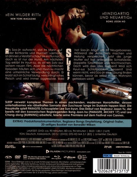 Produktbild: Sleep - Mediabook - Limited Edition (Blu-ray+DVD)