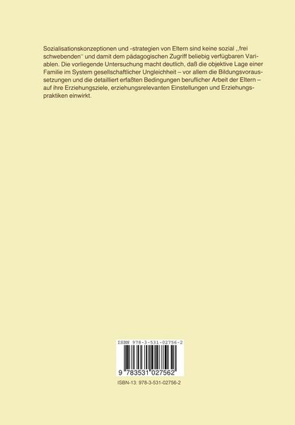 Produktbild: Lebensbedingungen und Sozialisation