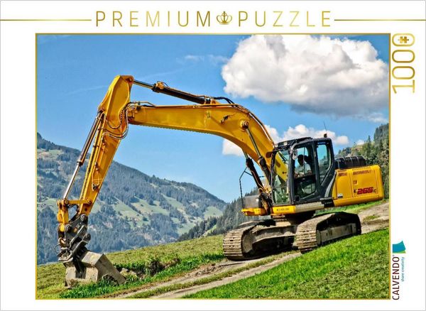 Produktbild: CALVENDO Puzzle Bagger - kraftvolle Arbeitsmaschinen | 1000 Teile Lege-Gr&ouml;&szlig;e 64x48cm Foto-Puzzle f&uuml;r gl&uuml;ckliche Stunden