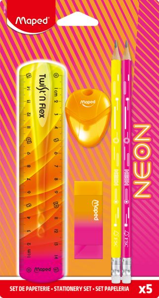Produktbild: Maped Schul-Set NEON 5 Teile