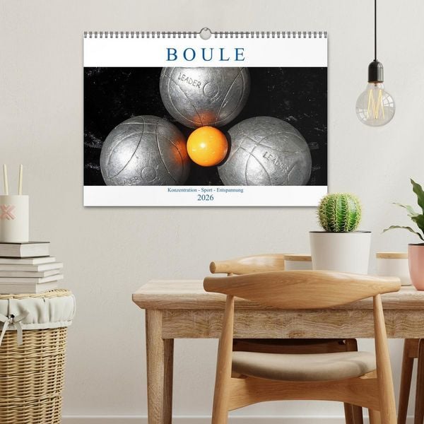 Produktbild: Boule. Konzentration - Sport - Entspannung (Wandkalender 2026 DIN A3 quer), CALVENDO Monatskalender
