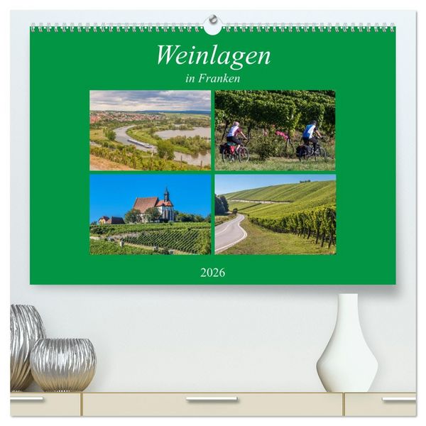 Produktbild: Weinlagen in Franken (hochwertiger Premium Wandkalender 2026 DIN A2 quer), Kunstdruck in Hochglanz