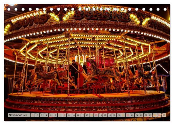 Produktbild: Karussell - Nostalgie (Tischkalender 2026 DIN A5 quer), CALVENDO Monatskalender