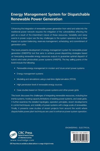 Produktbild: Energy Management System for Dispatchable Renewable Power Generation