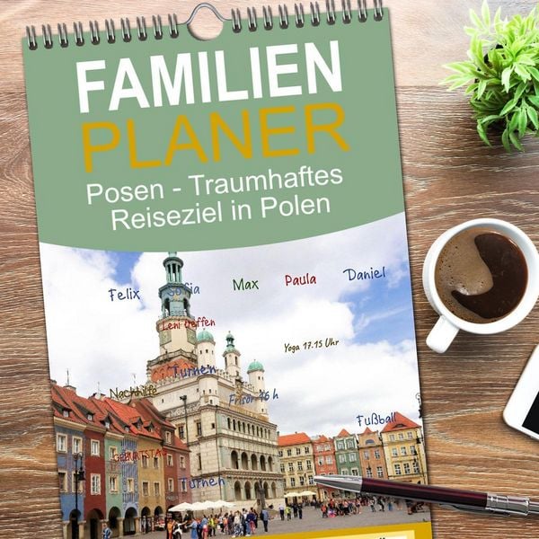 Produktbild: Familienplaner 2026 - Posen - Traumhaftes Reiseziel in Polen mit 5 Spalten (Wandkalender, 21 x 45 cm) CALVENDO