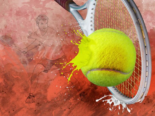 Produktbild: CALVENDO Puzzle SPORT trifft SPLASH - Tennis | 1000 Teile Lege-Gr&ouml;&szlig;e 64x48cm Foto-Puzzle f&uuml;r gl&uuml;ckliche Stunden