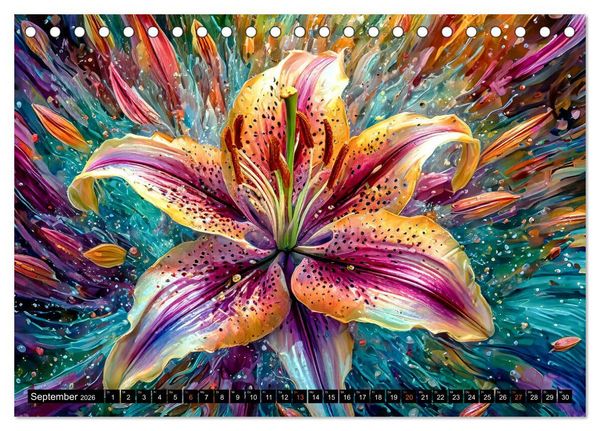 Produktbild: Bl&uuml;hende Zauberwelt (Tischkalender 2026 DIN A5 quer), CALVENDO Monatskalender