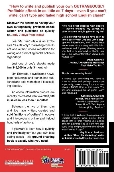 Produktbild: How to Write and Publish Your Own eBook in as Little as 7 Days