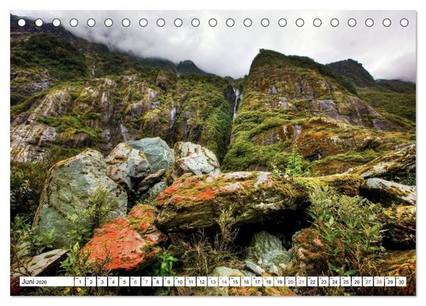 Produktbild: Neuseeland. Traumhafte Naturlandschaften (Tischkalender 2026 DIN A5 quer), CALVENDO Monatskalender