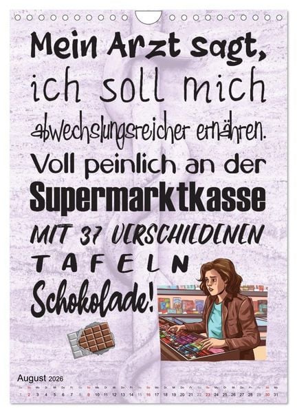 Produktbild: Spa&szlig; im Wartezimmer (Wandkalender 2026 DIN A4 hoch), CALVENDO Monatskalender