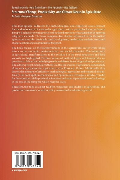 Produktbild: Structural Change, Productivity, and Climate Nexus in Agriculture