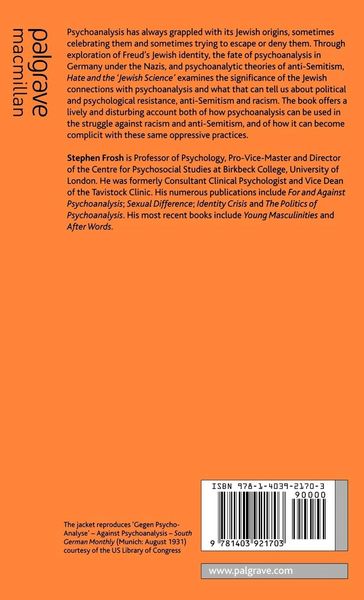 Produktbild: Hate and the &lsquo;Jewish Science&rsquo;