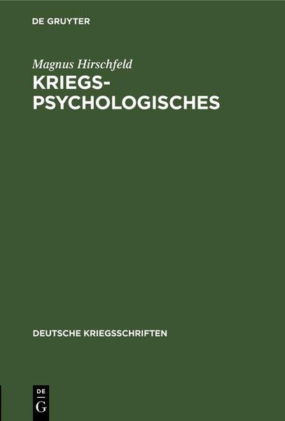 Produktbild: Kriegspsychologisches