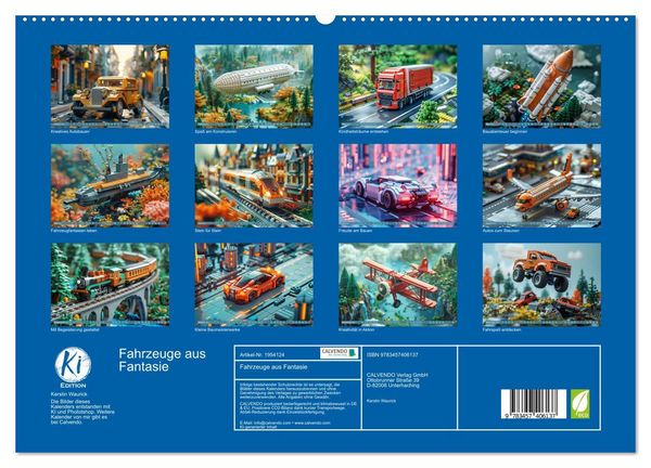 Produktbild: Fahrzeuge aus Fantasie (hochwertiger Premium Wandkalender 2026 DIN A2 quer), Kunstdruck in Hochglanz