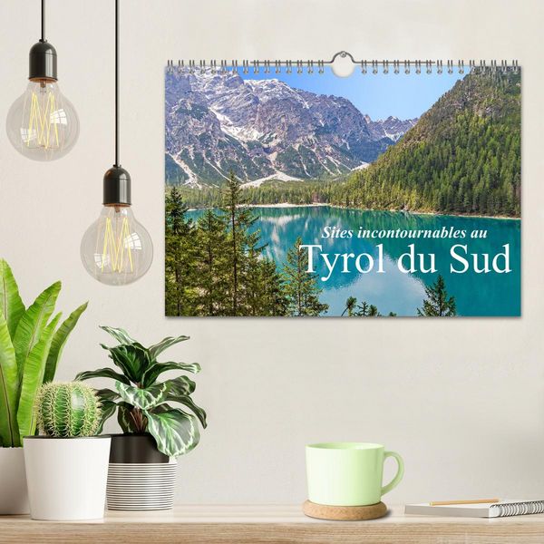 Produktbild: Sites incontournables au Tyrol du Sud (Calendrier mural 2026 DIN A4 vertical), CALVENDO calendrier mensuel