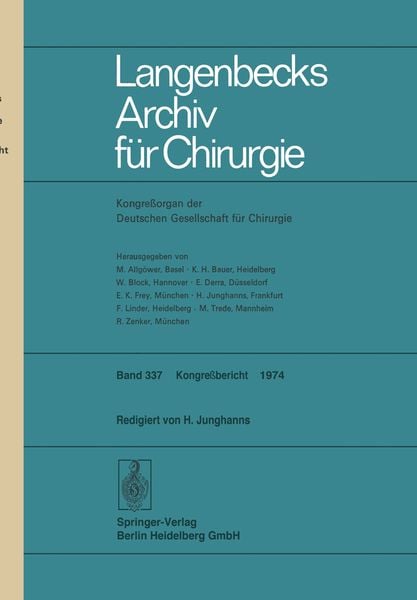 Produktbild: Verhandlungen der Deutschen Gesellschaft f&uuml;r Chirurgie: Tagung vom 8. bis 11. Mai 1974