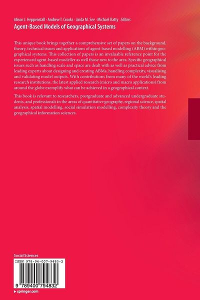 Produktbild: Agent-Based Models of Geographical Systems