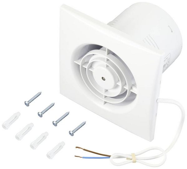 Produktbild: Sygonix Wand- und Deckenl&uuml;fter 230 V/AC 130 m&sup3;/h 100mm