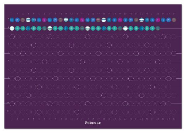 Produktbild: Perlenkalender (Tischkalender 2026 DIN A5 quer), CALVENDO Monatskalender
