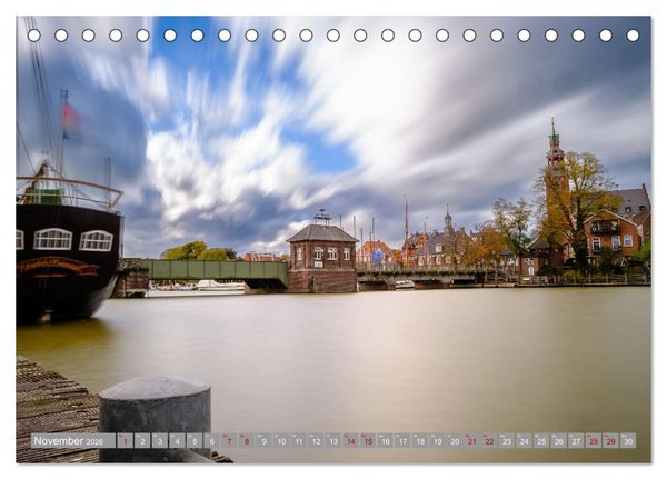 Produktbild: Ein Blick auf Leer (Ostfriesland) (Tischkalender 2026 DIN A5 quer), CALVENDO Monatskalender